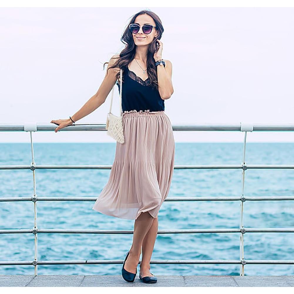 Kit DIY Bolsa de Macramé WEBEEDY 26.4x20.3cm Beige