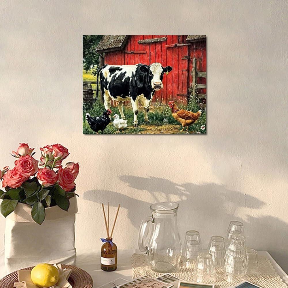 Pintura por Números MSTINGSHUN 40x50 cm Animales Rústicos