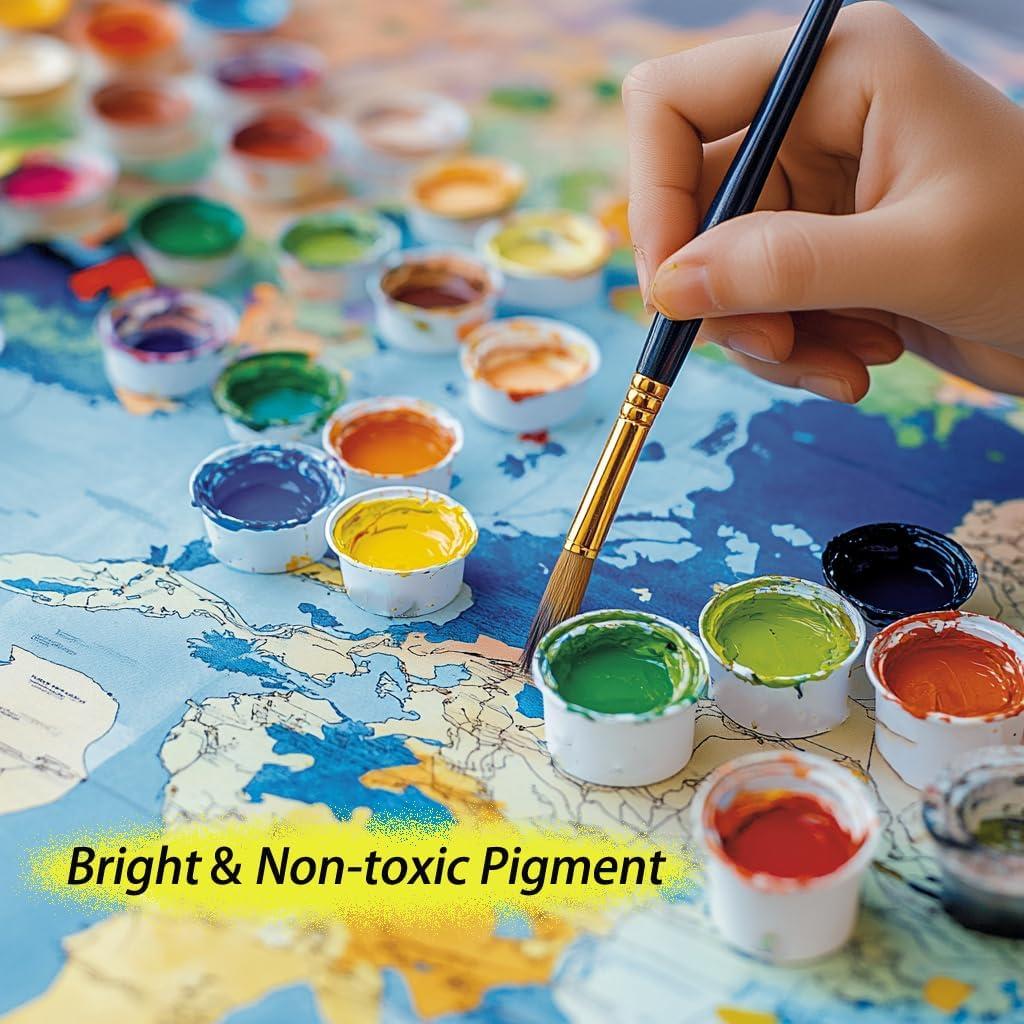 Pintura por Números MSTINGSHUN 40x50 cm Animales Rústicos