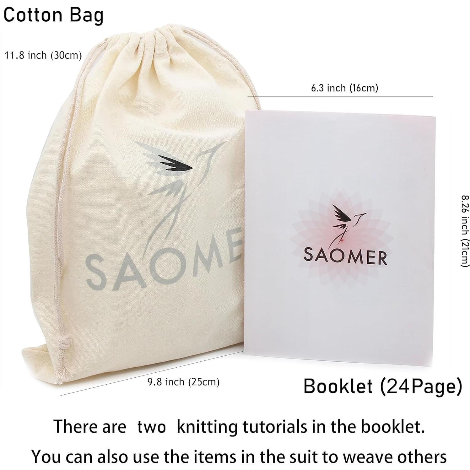 Kit de Macramé SAOMER 130 Piezas 200 Metros 3mm DIY