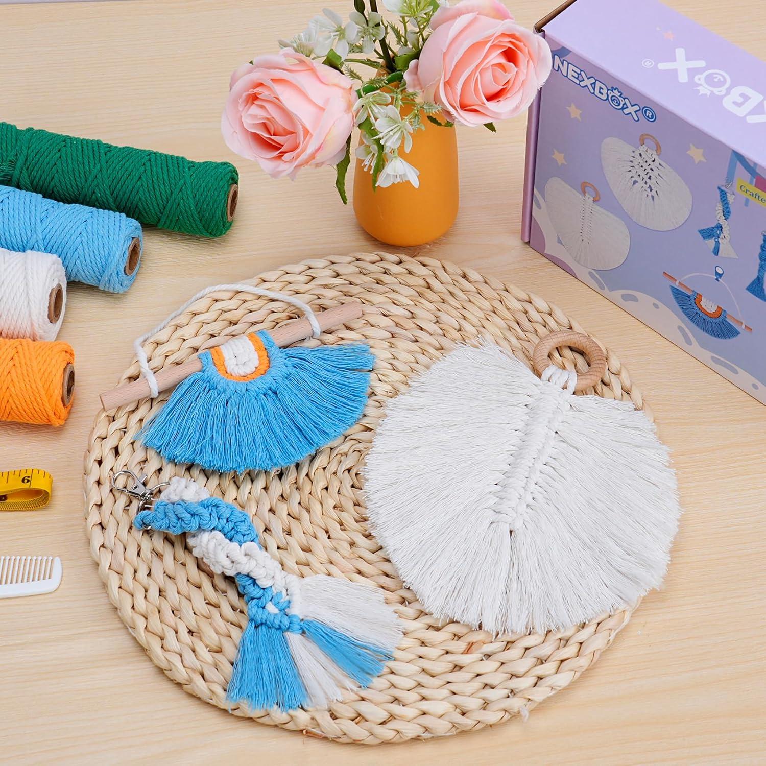 Kit de Macramé NEXBOX para Niños y Adultos - Manualidades DIY