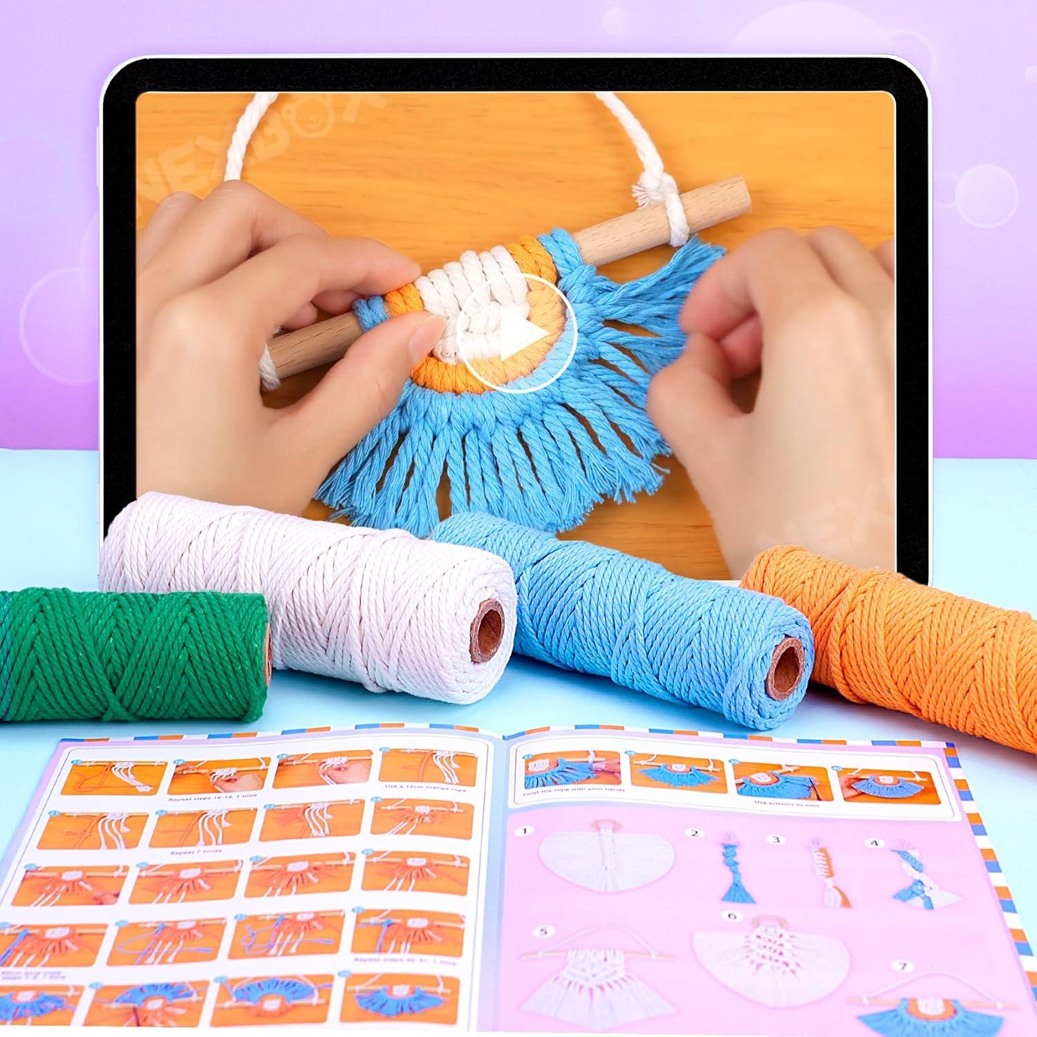 Kit de Macramé NEXBOX para Niños y Adultos - Manualidades DIY