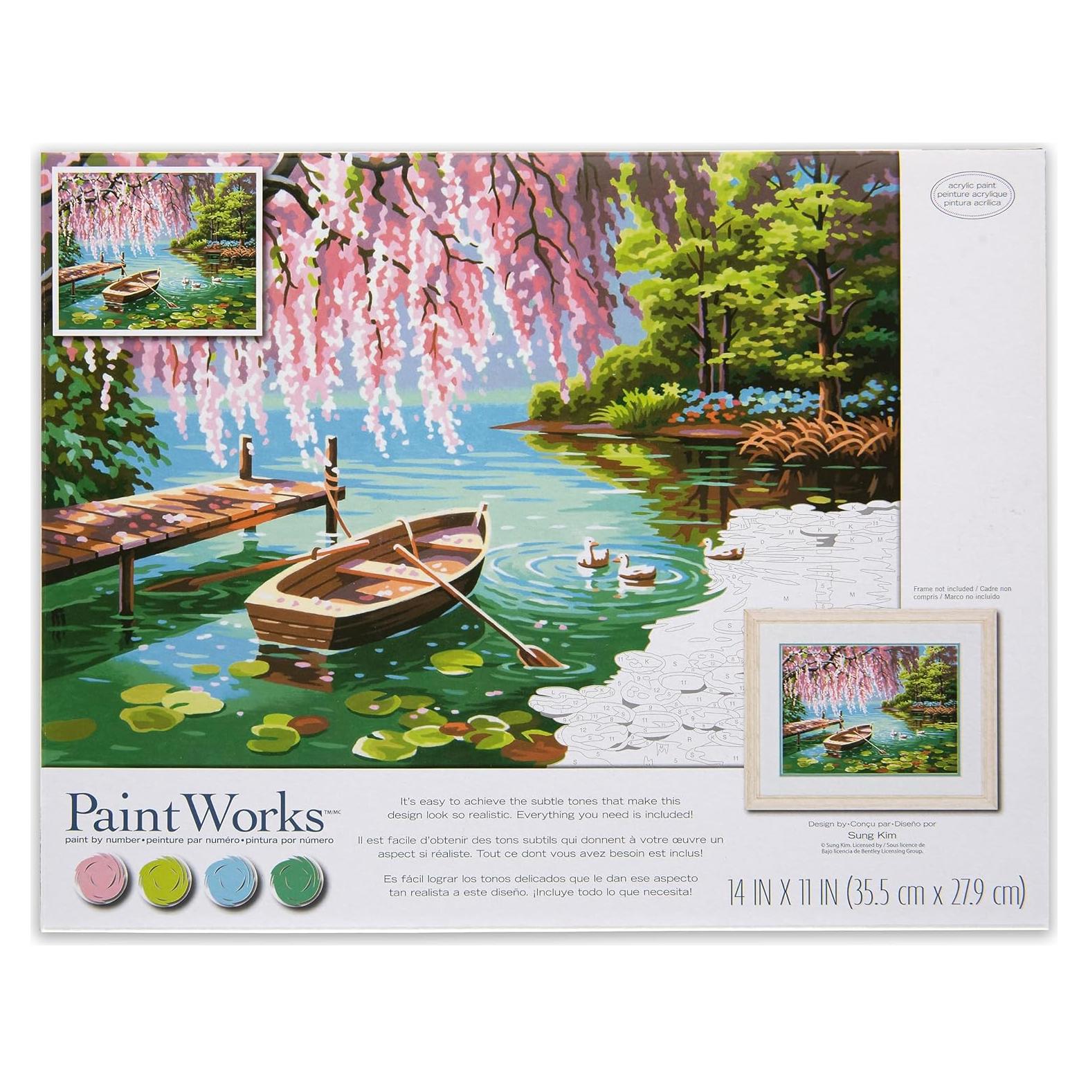 Kit de Pintura por Números Dimensions Belleza Sauce Primavera 35.6x27.9 cm