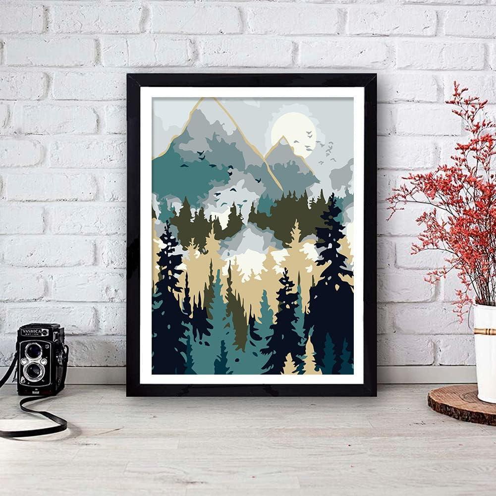 Kit Pintar por Números LWZAYS 6 Lienzos 20x30 cm Acrílico