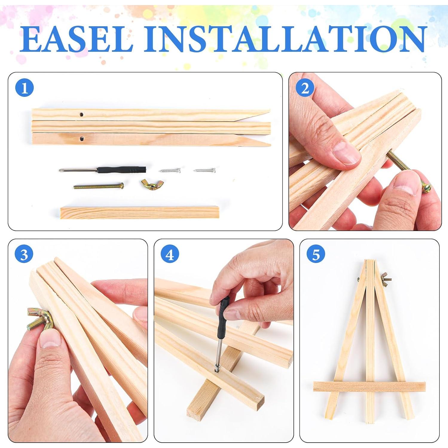 Kit de Pintura por Números PRASIO 4 Paquetes Parques Nacionales 20x30 cm