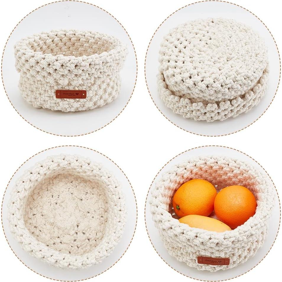 Kit de Cesta de Macramé FREEBLOSS - 100m Algodón DIY con Video