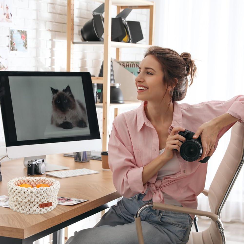 Kit de Cesta de Macramé FREEBLOSS - 100m Algodón DIY con Video