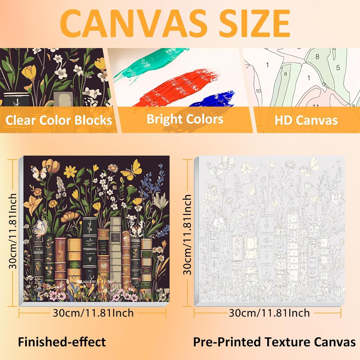 Kit de Pintura por Números Mandun 30x30cm con Marco y Regalo