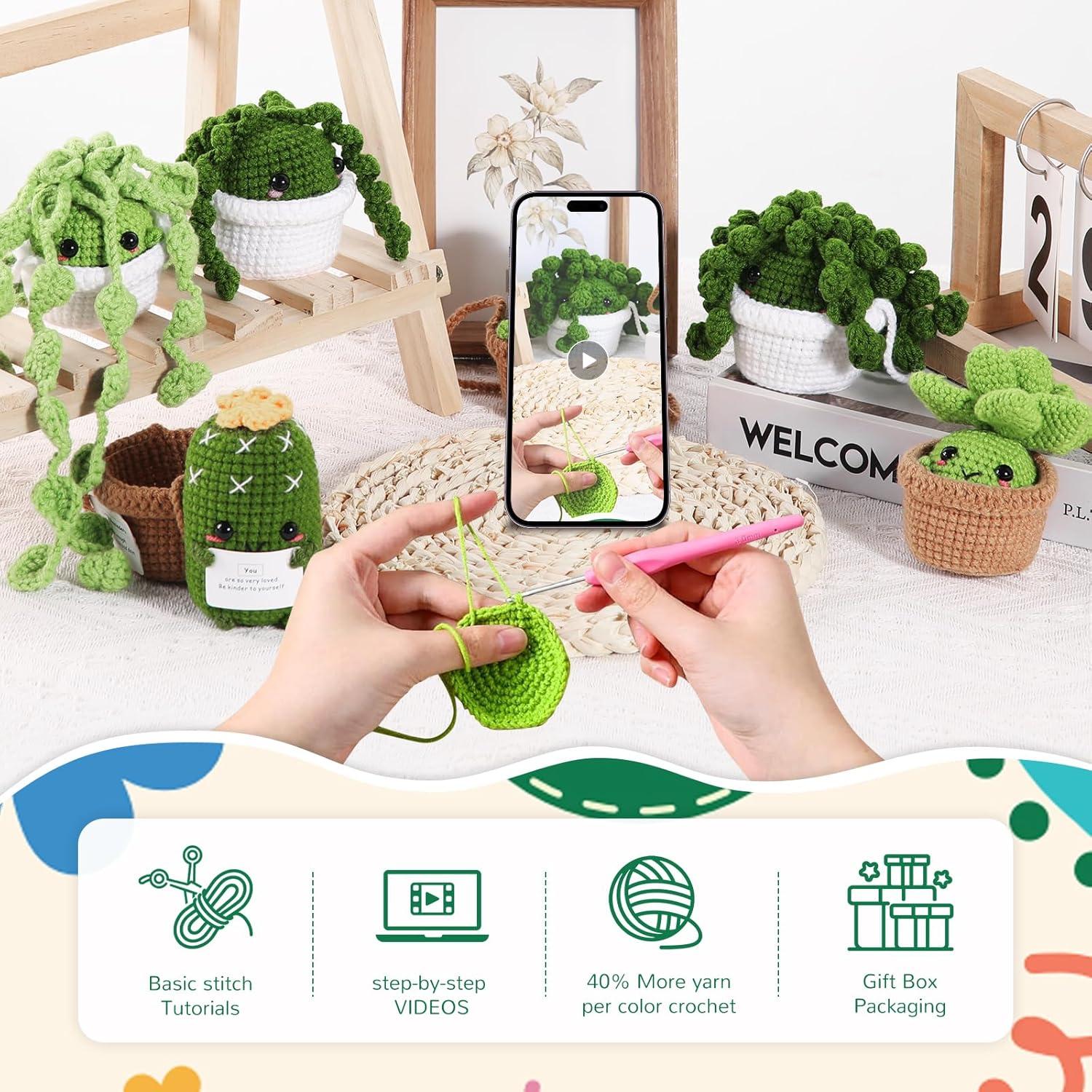 Kit de Crochet Imcrasy GZ03 para Principiantes con Video Tutoriales