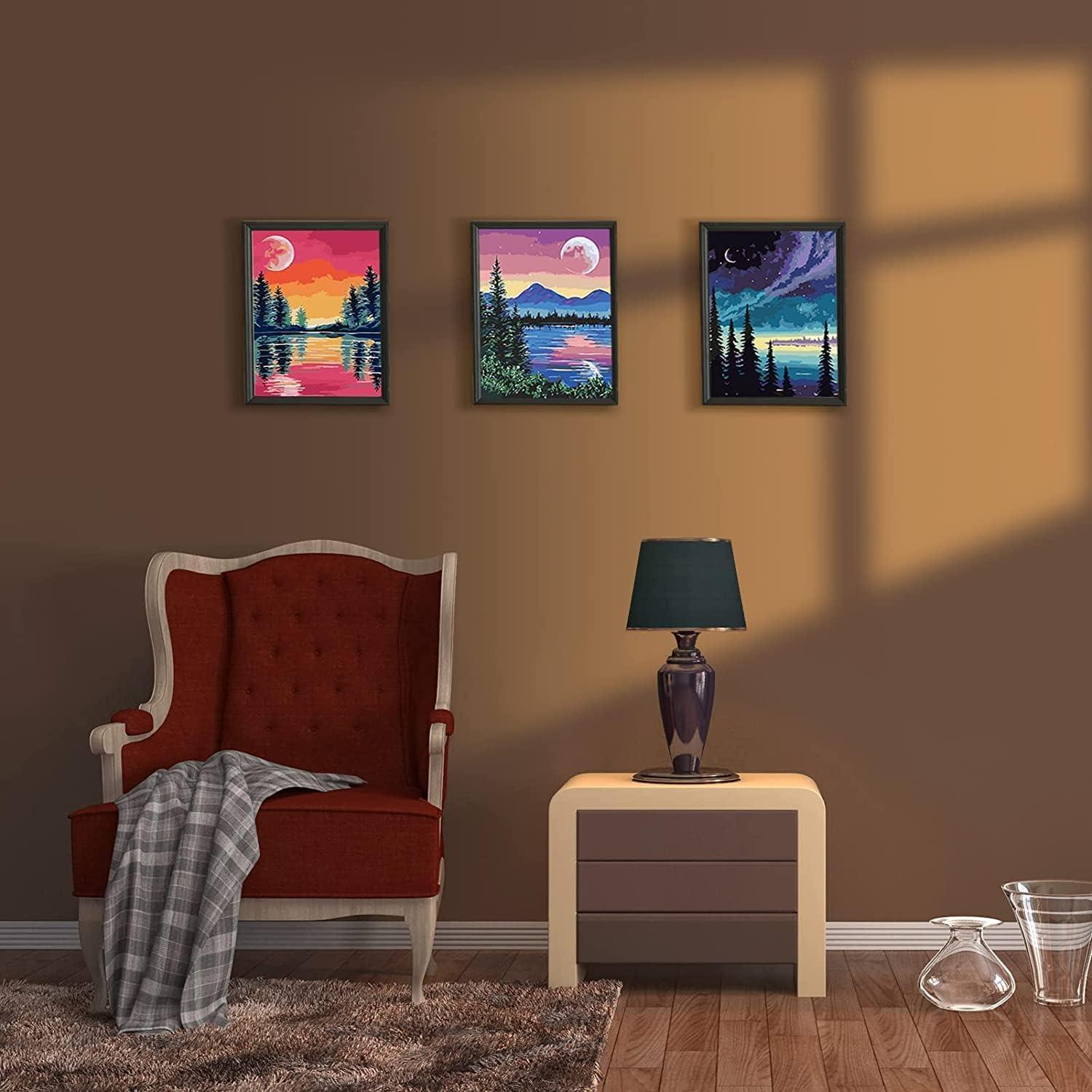 Kit de Pintura por Números Magicfly 3 Paneles 22.86x30.48 cm