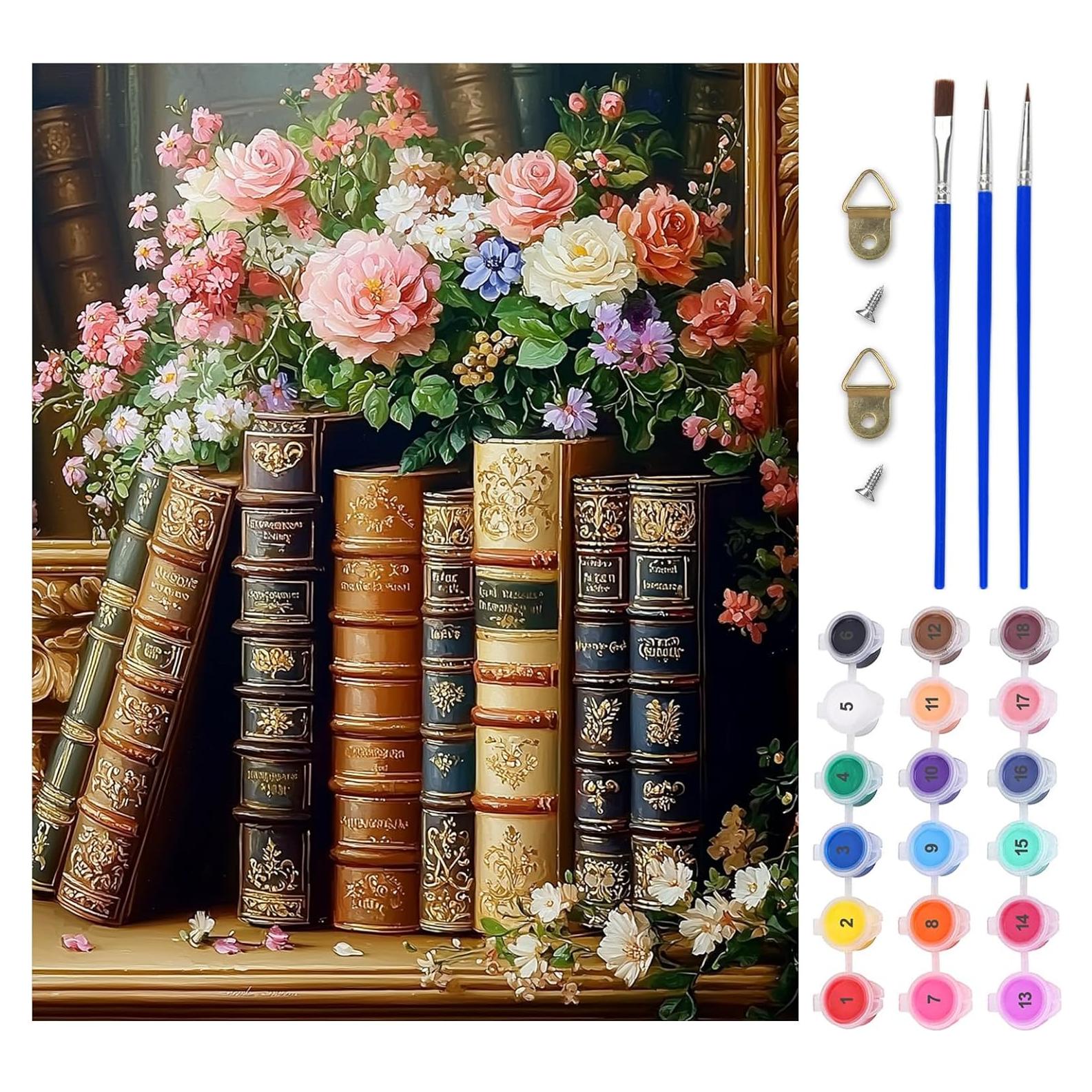 Kit de Pintura por Números Lxmsja para Adultos 50x40 cm