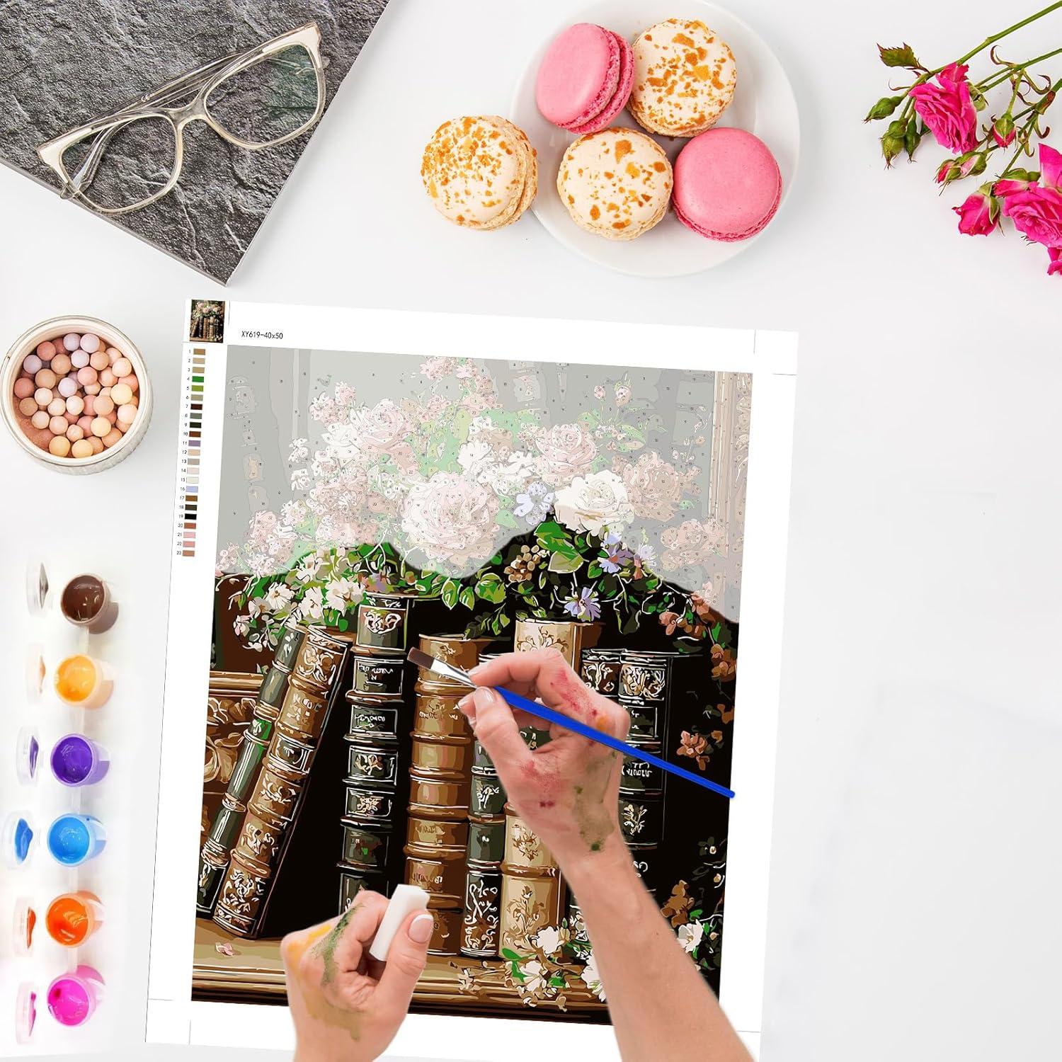 Kit de Pintura por Números Lxmsja para Adultos 50x40 cm