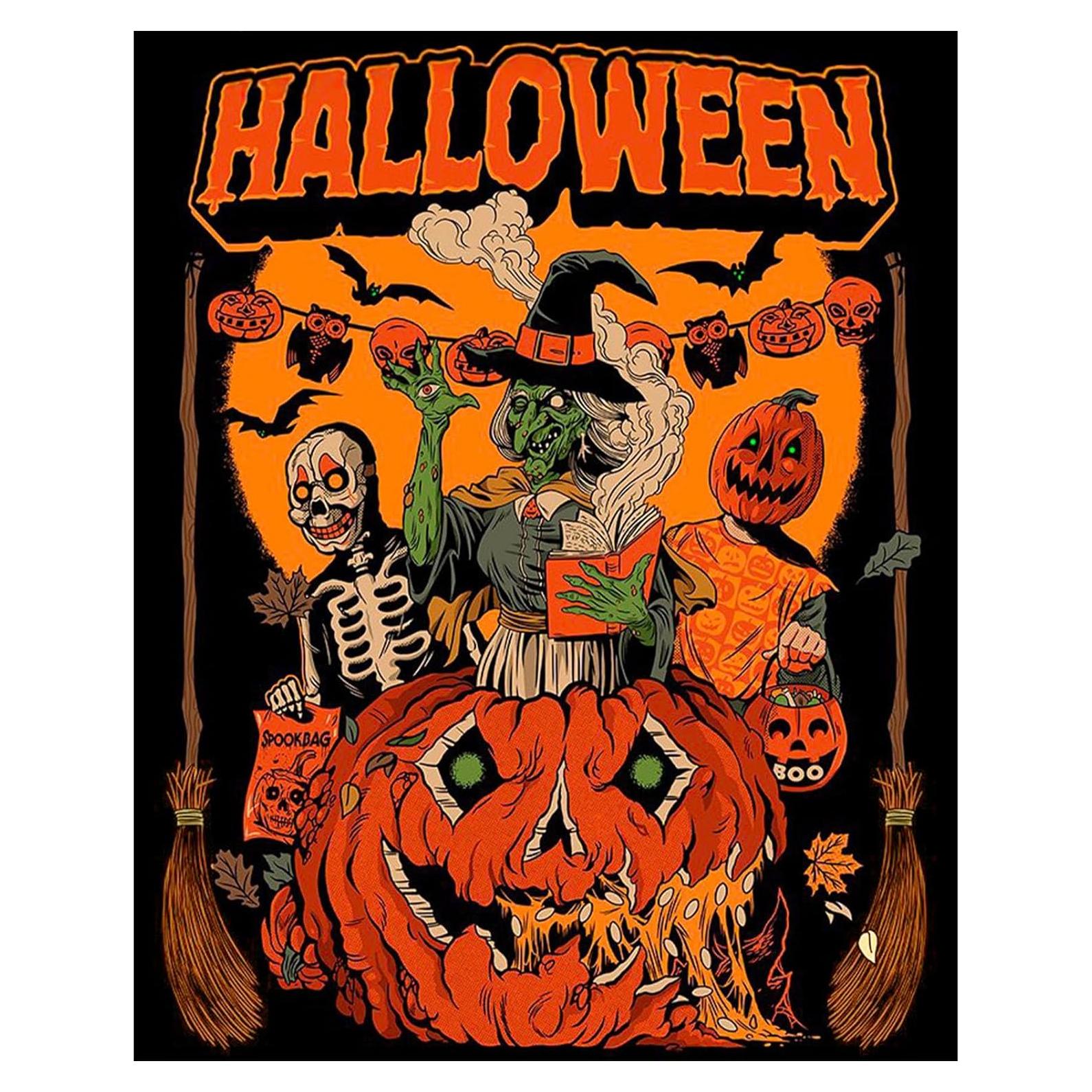 Pintura por Números XACKCME Halloween 40.6x50.8 cm DIY