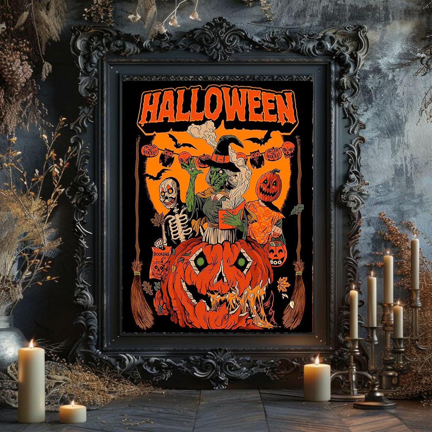Pintura por Números XACKCME Halloween 40.6x50.8 cm DIY