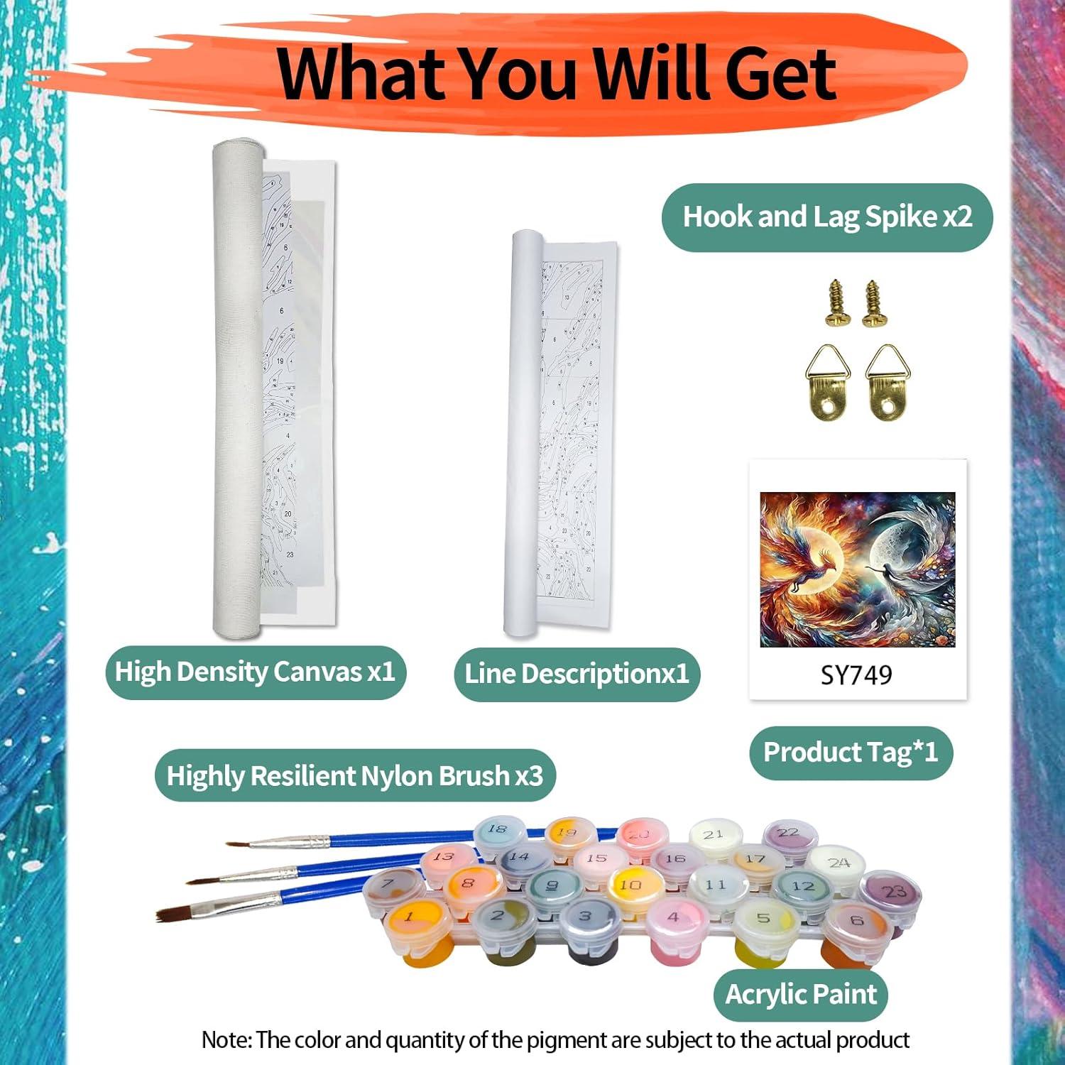 Kit de Pintura por Números YALKIN 40x50cm para Adultos