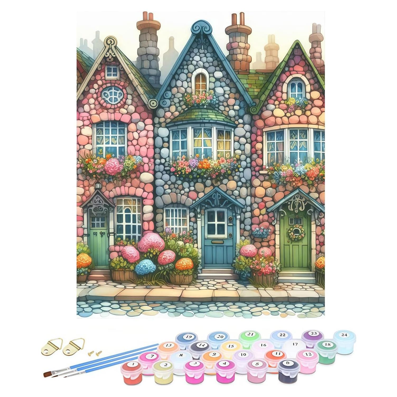 Kit de Pintura por Números Miairivy 40.64x50.8 cm Adultos