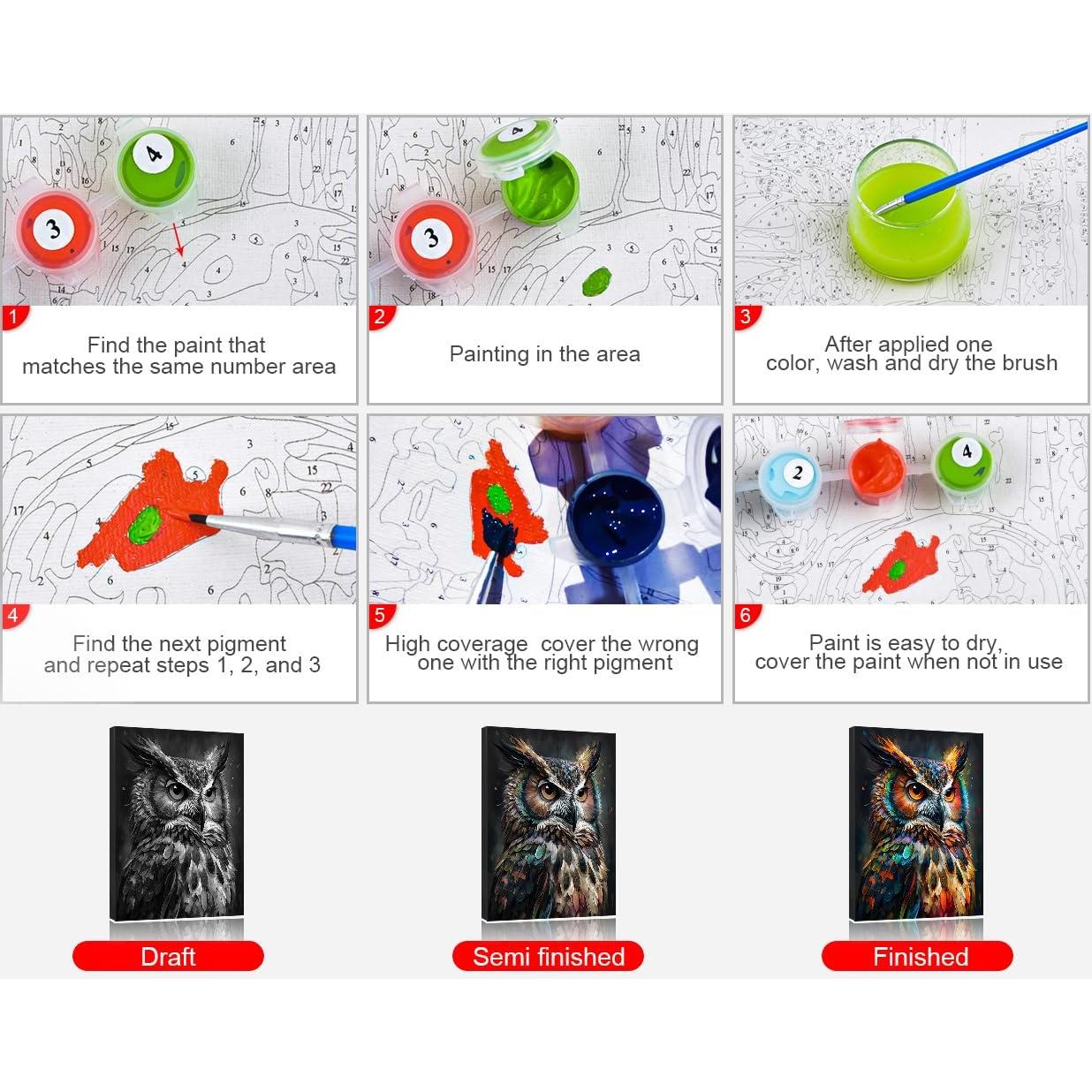 Pintura por Números TUMOVO Abstracto Animal 40x50 cm