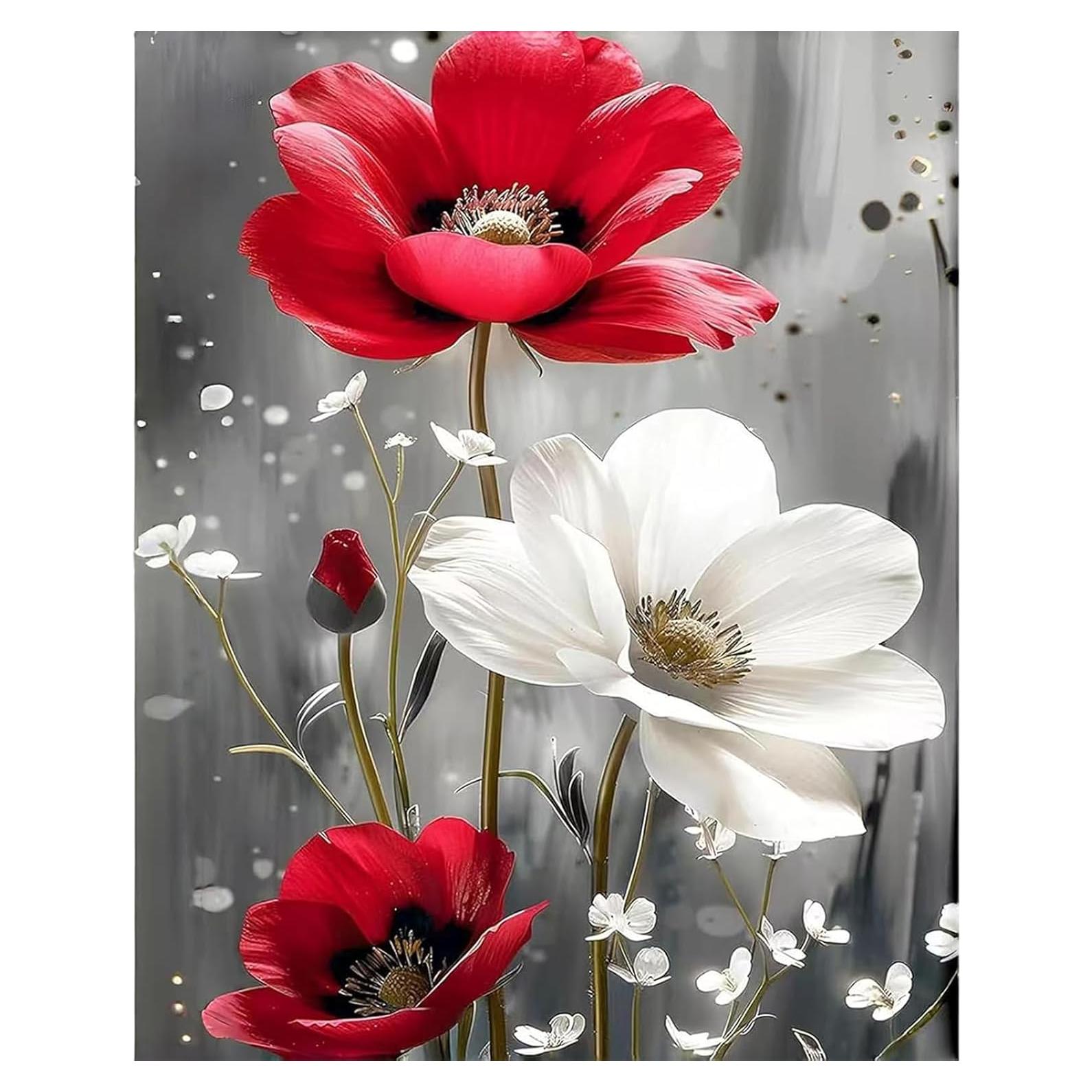 Kit de Pintura por Números Ajepon 40x50 cm Floral