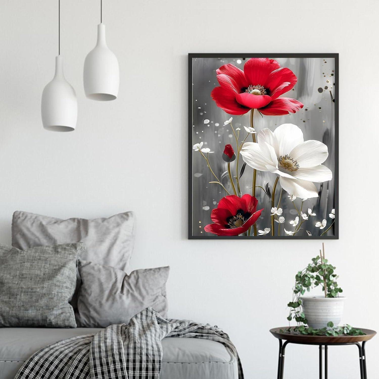 Kit de Pintura por Números Ajepon 40x50 cm Floral