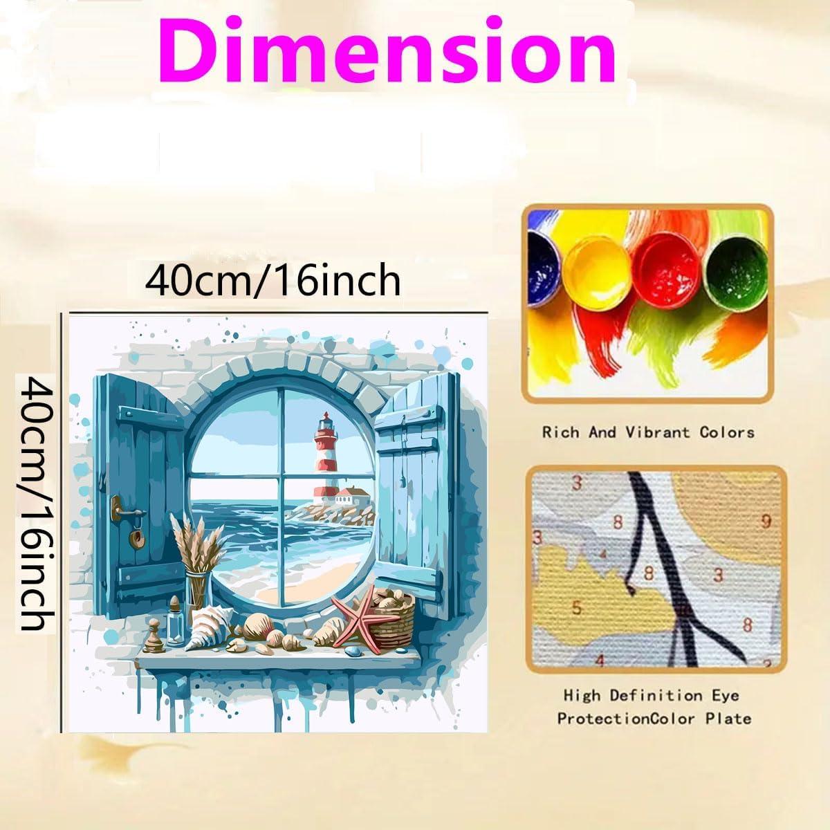 Kit de Pintura por Números GEMFAMILY 40.64x40.64 cm Acrílica