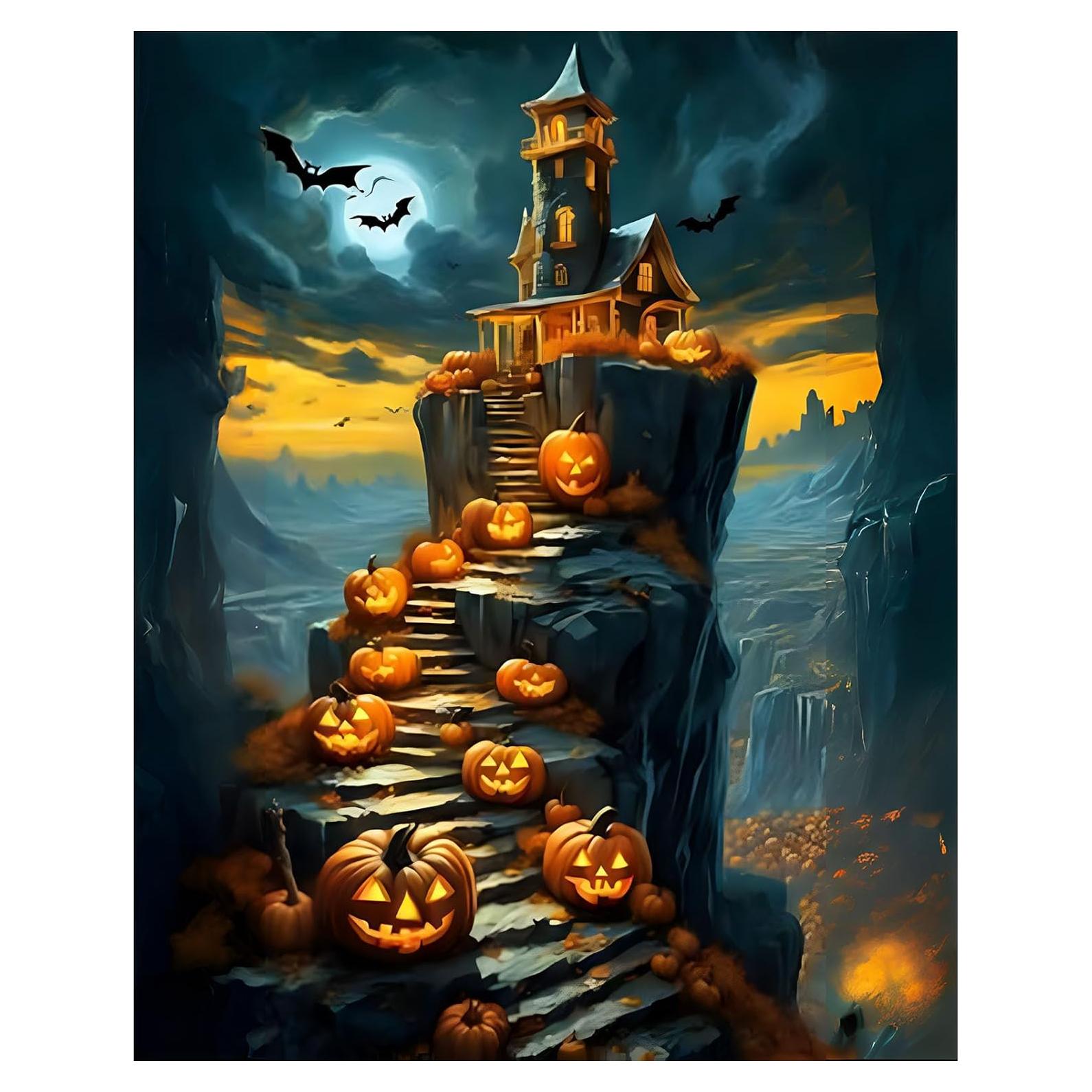 Kit de Pintura por Números Halloween CVIOKRDU 50x40cm