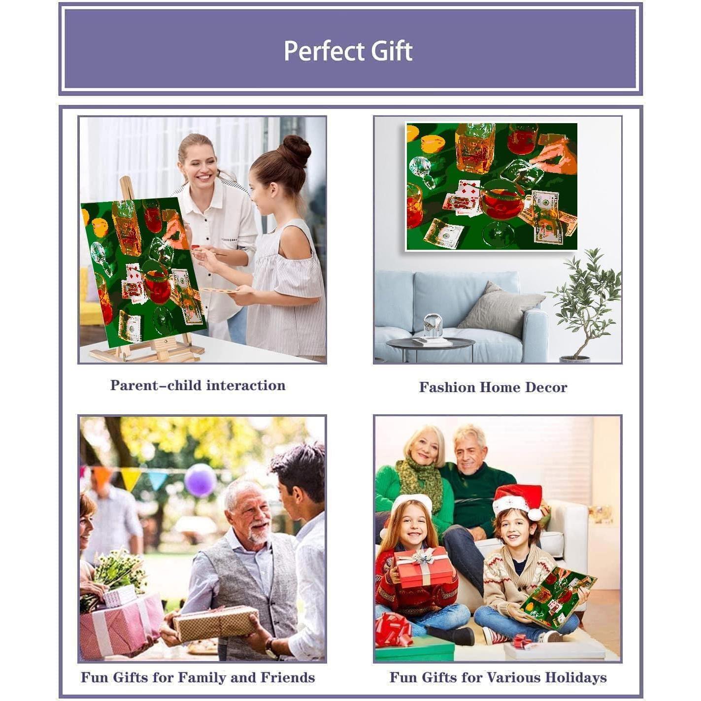 Kit de Pintura por Números Enmarcado MIRCVSH 30x40 cm