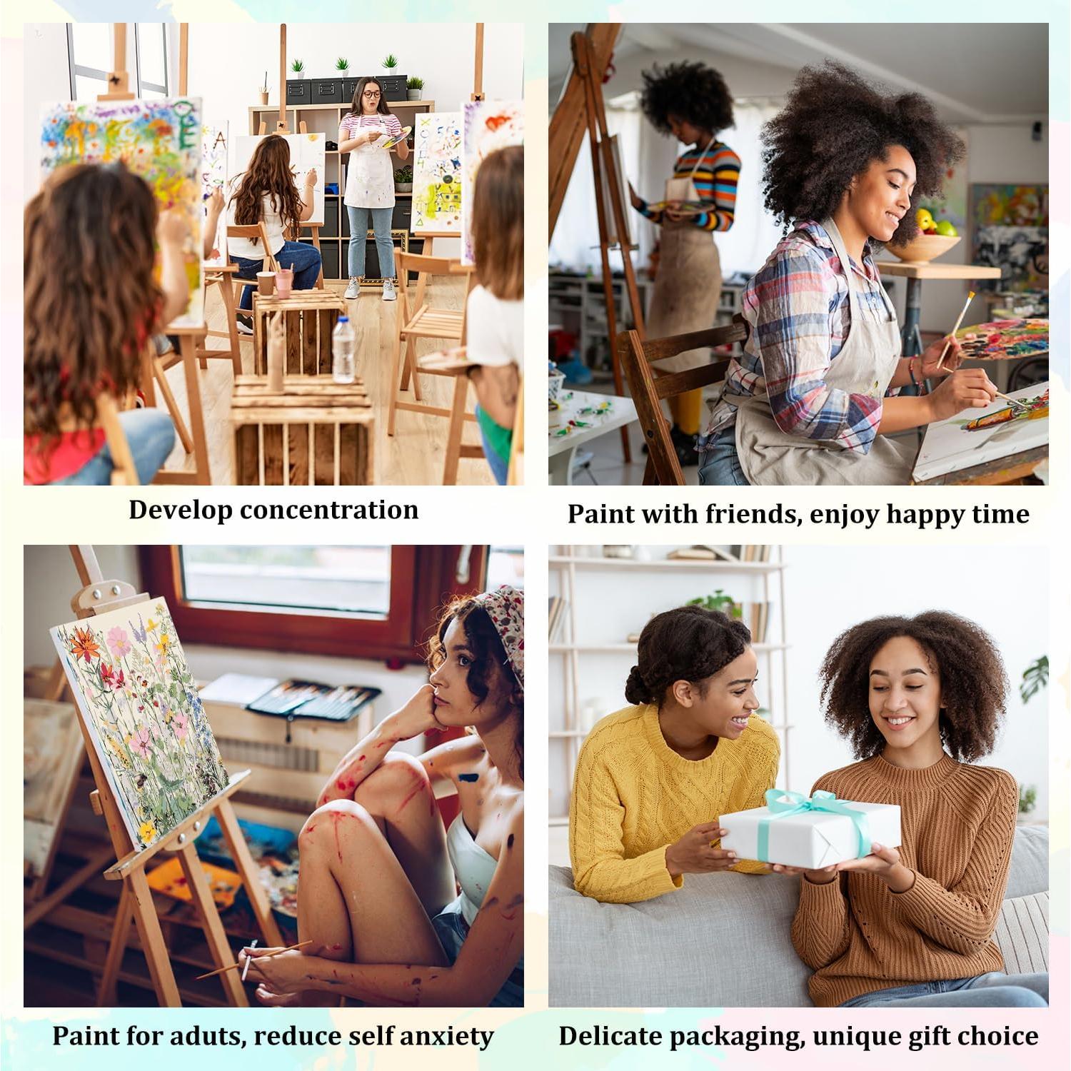 Kit de Pintura por Números Aestalrcus 20x30cm Flores