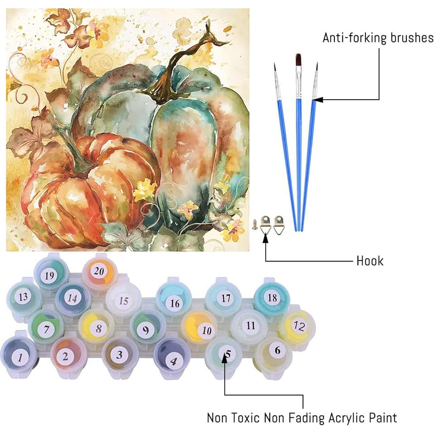 Kit de Pintar por Números Clendo MT11360 Otoño 35.56x35.56cm