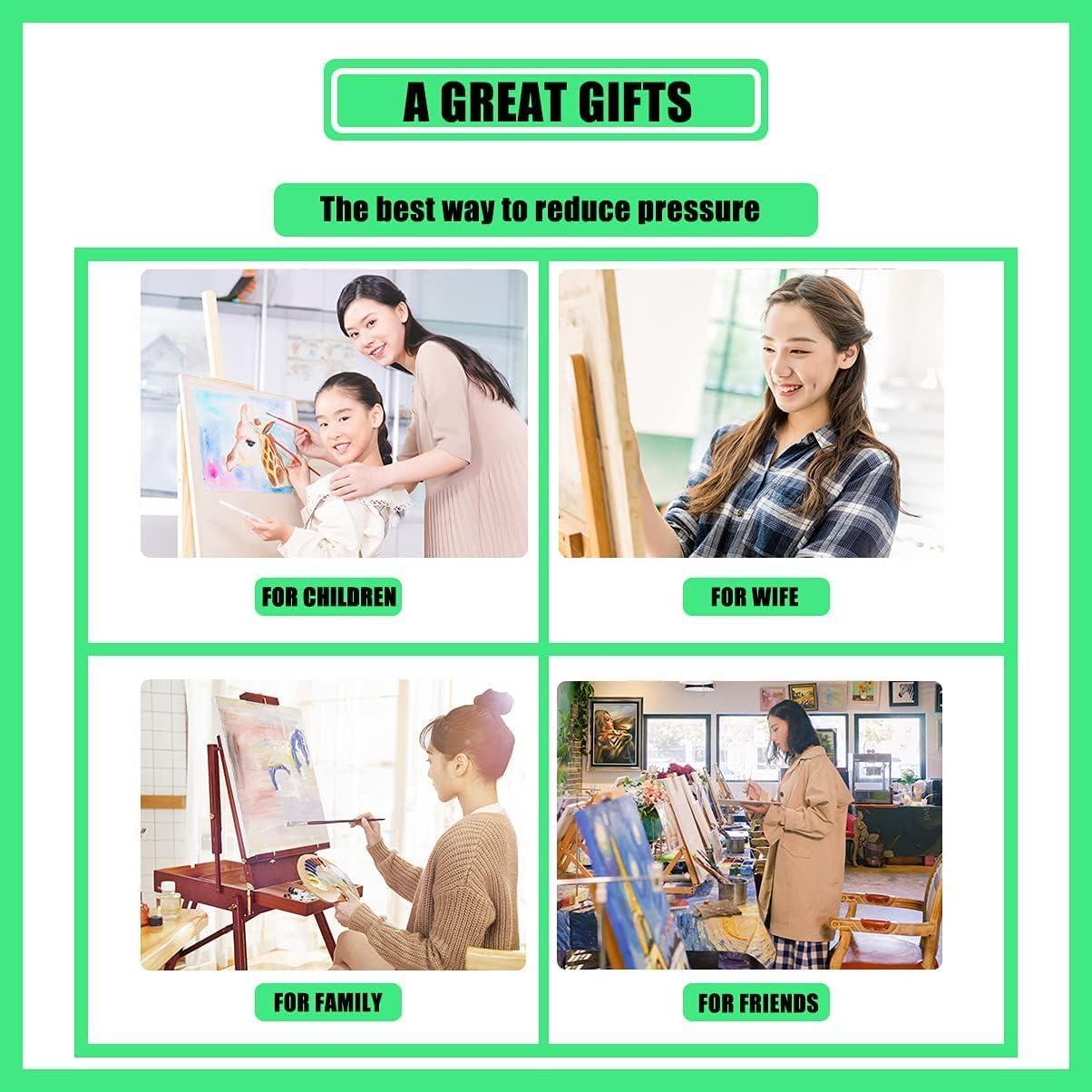 Kit de Pintar por Números Clendo MT11360 Otoño 35.56x35.56cm