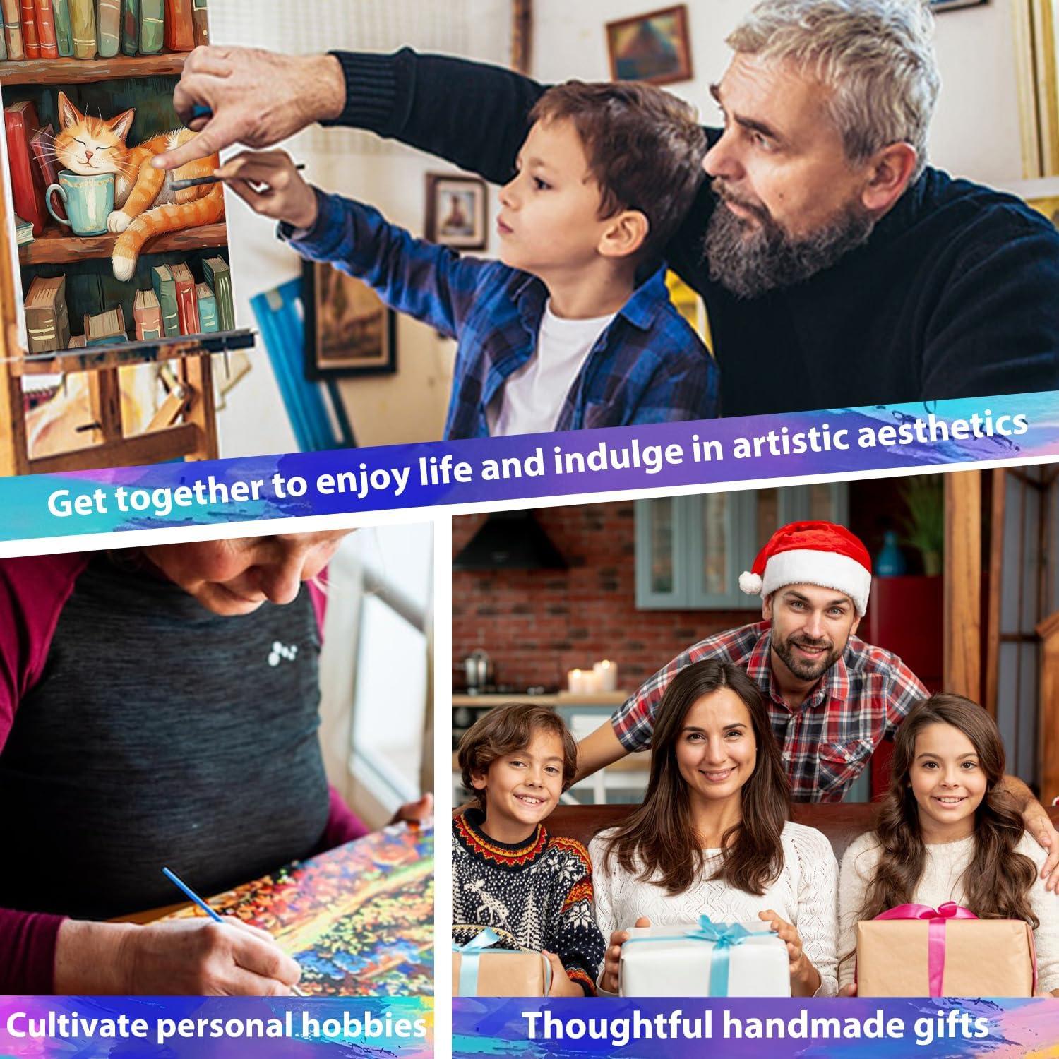 Kit de Pintura por Números xcemhil Colibrí 40x50 cm