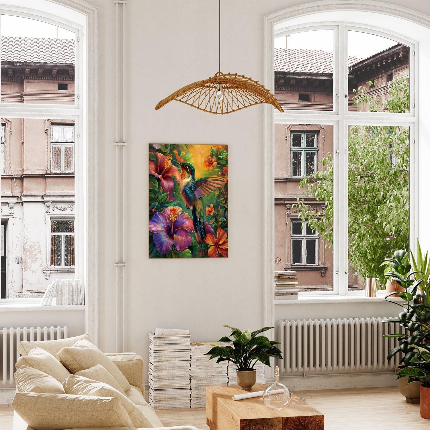 Kit de Pintura por Números xcemhil Colibrí 40x50 cm