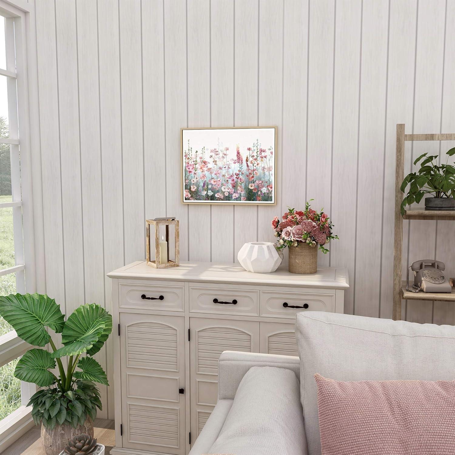 Kit de Pintura por Números SUMGAR Flores Rosadas 40x50 cm