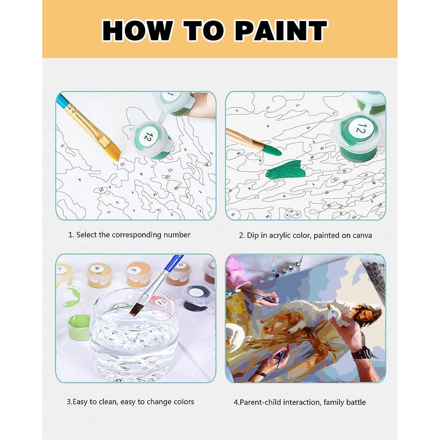 Kit de Pintura por Números igoodom 40x50cm Cristiana DIY