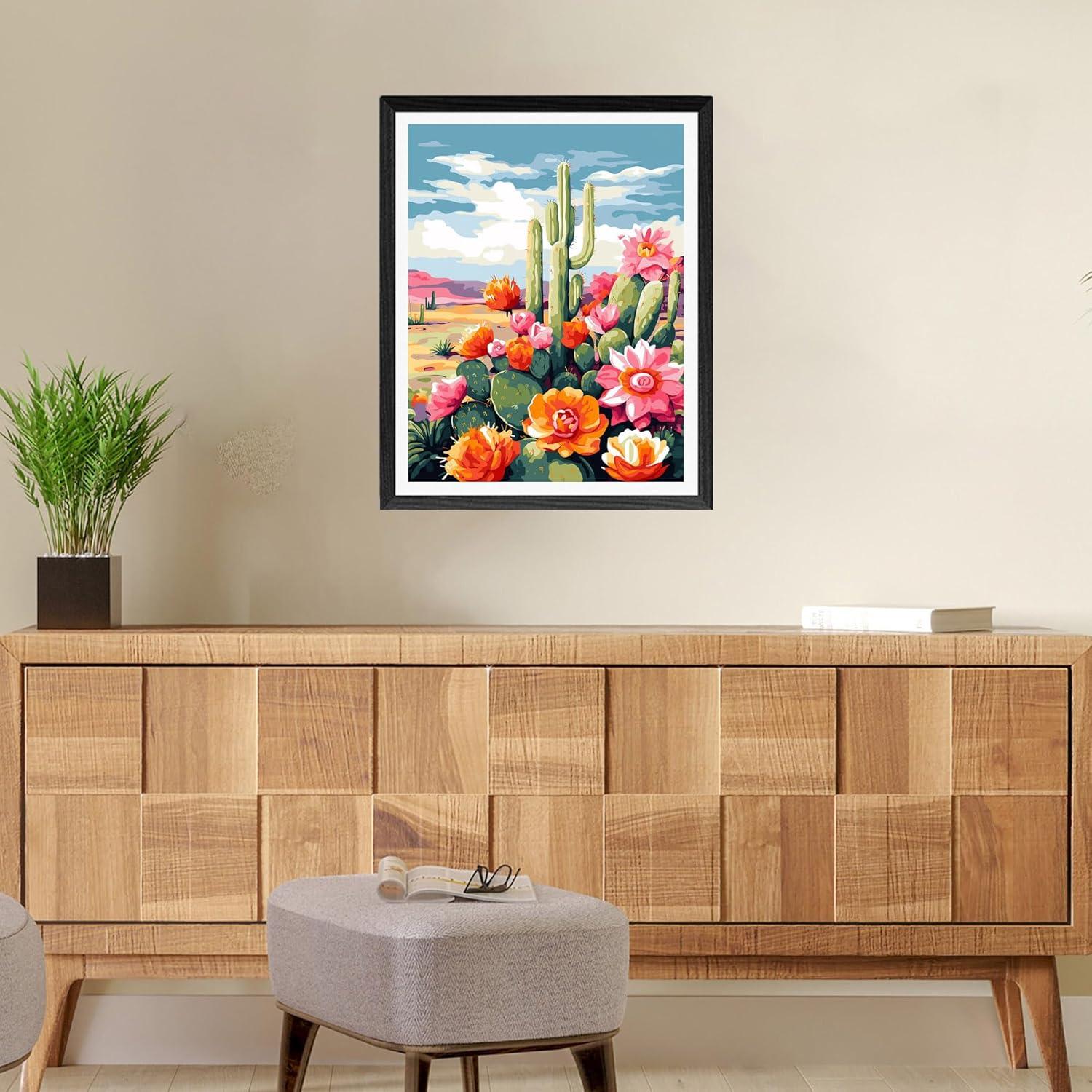 Kit de Pintura por Números Diymood 30x40 cm Floral Acrílico