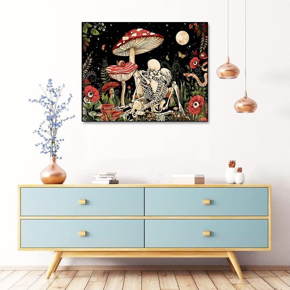 Pintura por Números KOEMHXB Hongo Esqueleto 40x51 cm