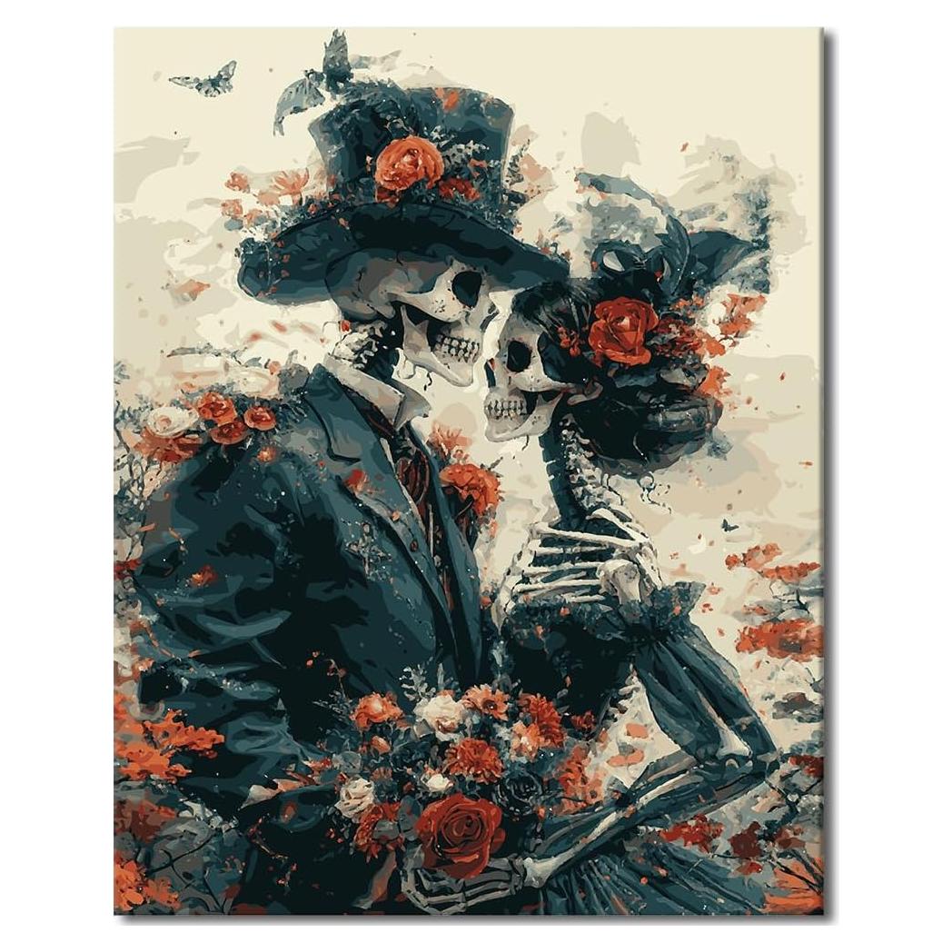 Kit de Pintura por Números Rebotipy Calavera 40x50 cm