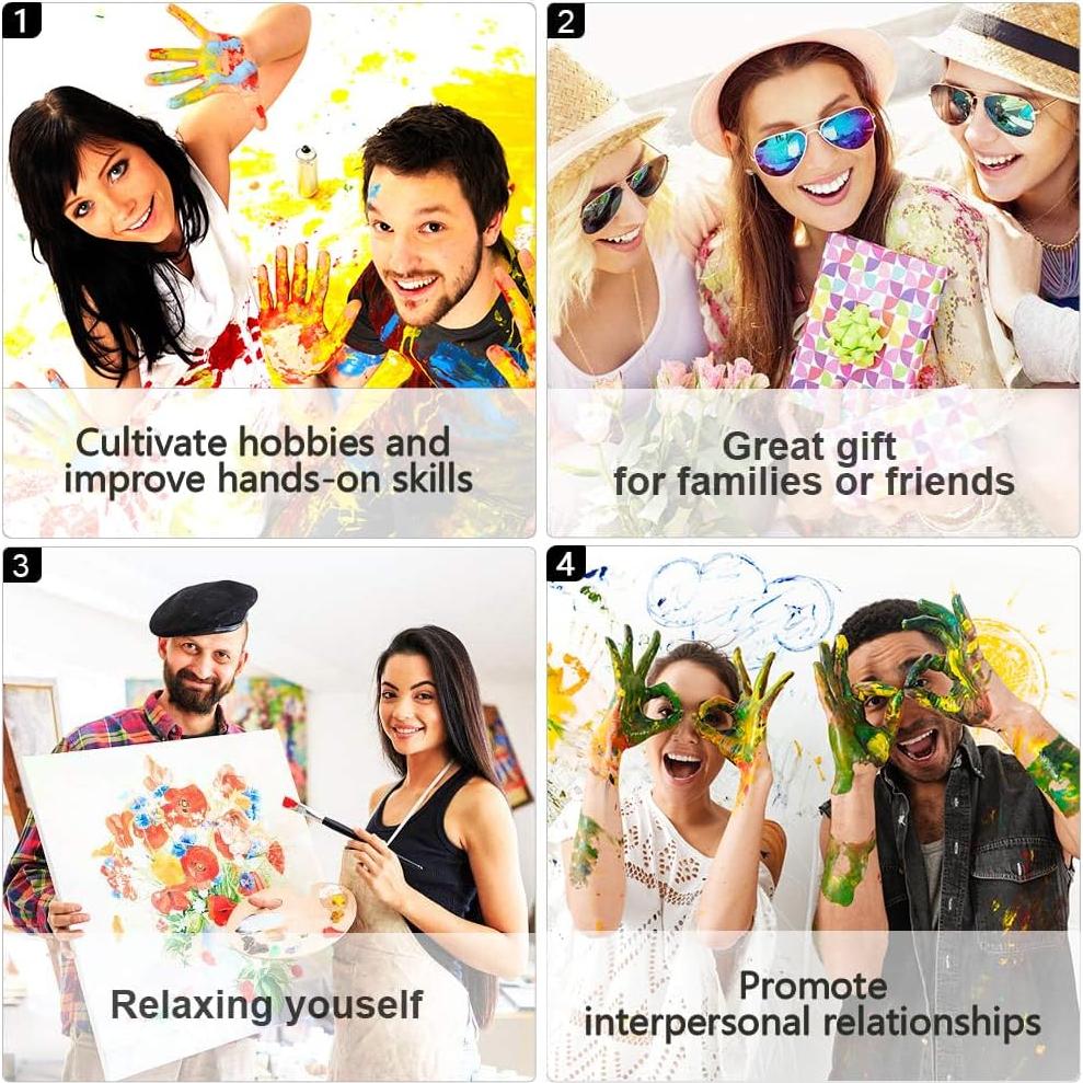 Kit de Pintura por Números Rebotipy Calavera 40x50 cm