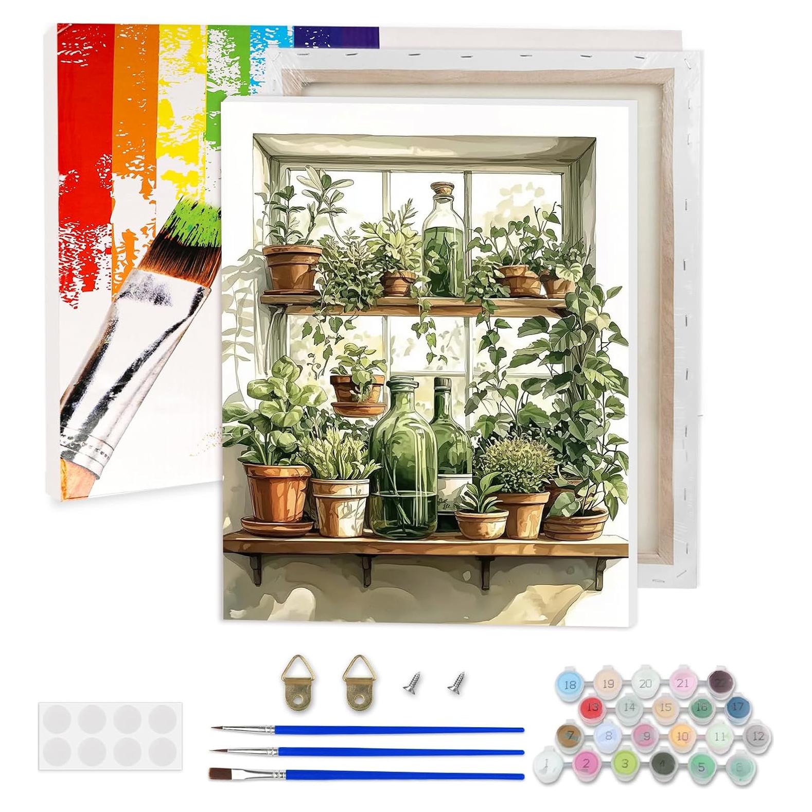 Kit de Pintura por Números Lxmsja 40x30 cm Acrílica Adultos