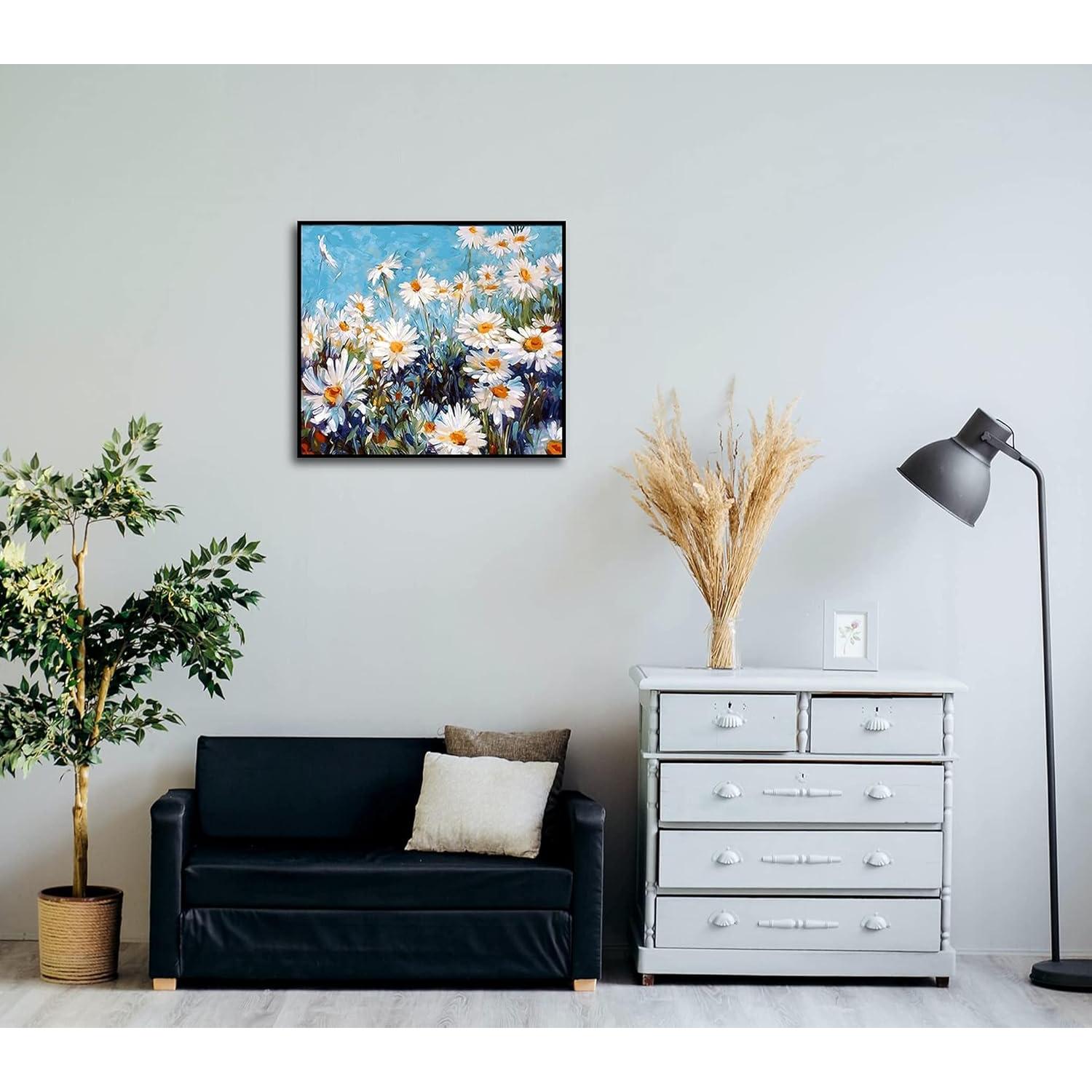 CAYUDEN Pintar por Números Adultos 40x50 cm Flores Acrílicas