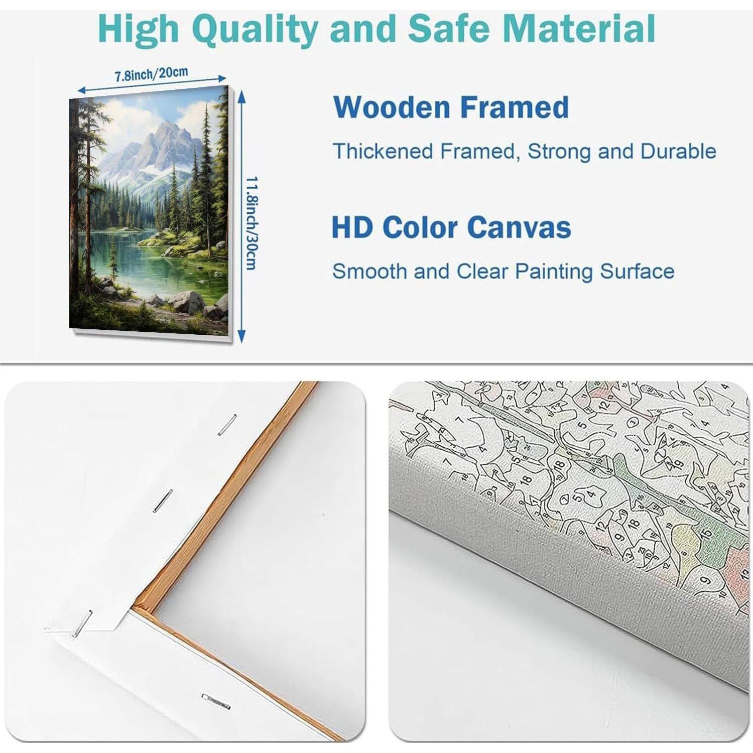 Kit de Pintura por Números YarnWhimsy 20x30cm Paisaje