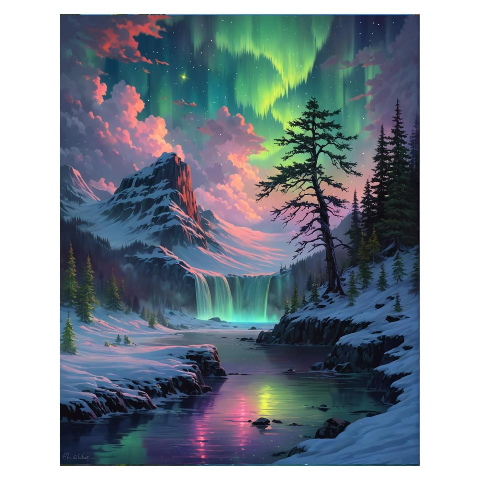 Kit de Pintura por Números Lovepefe Montaña 40.6x50.8 cm