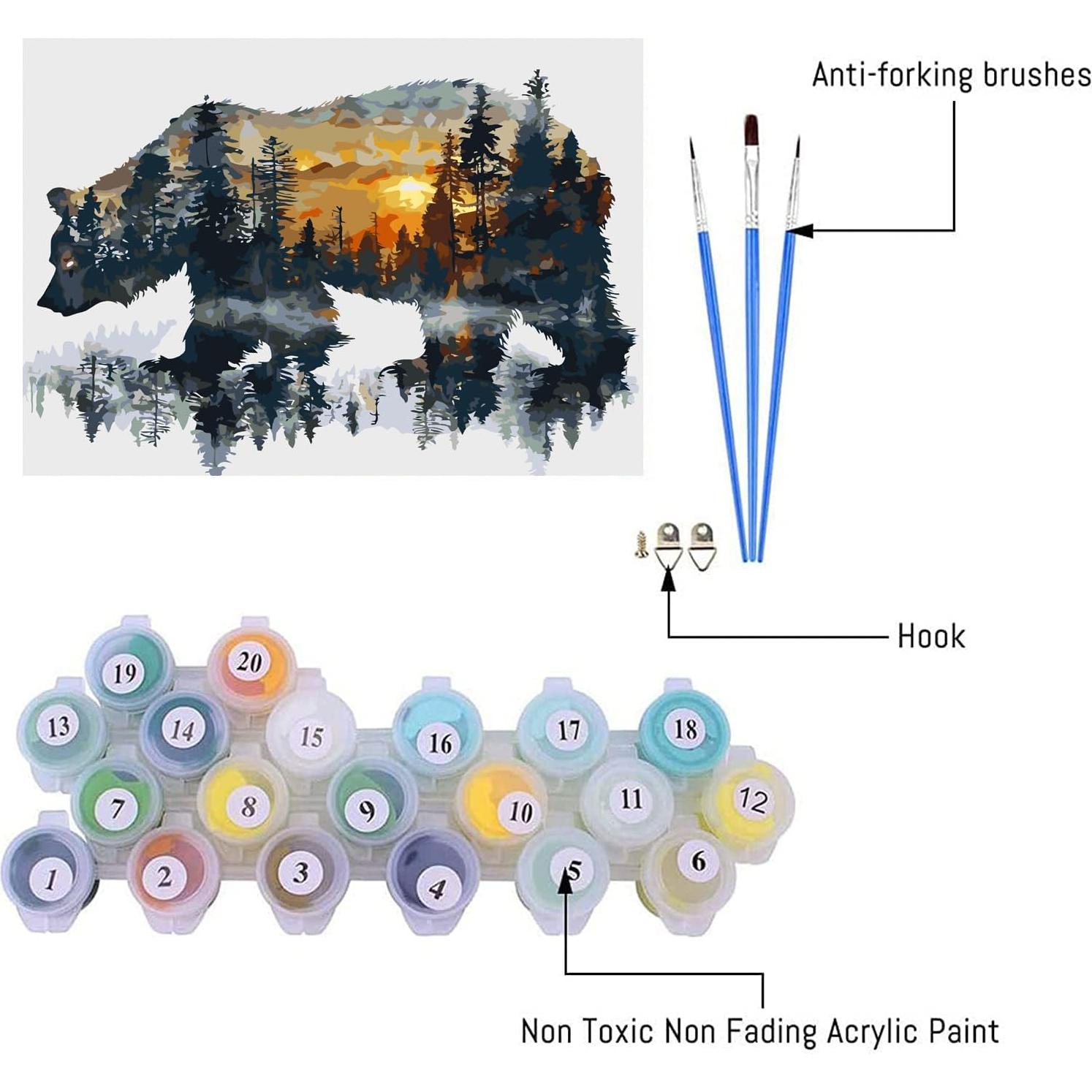 Pintura por Números Apcufir Adultos Lienzo 40.64x50.8 cm