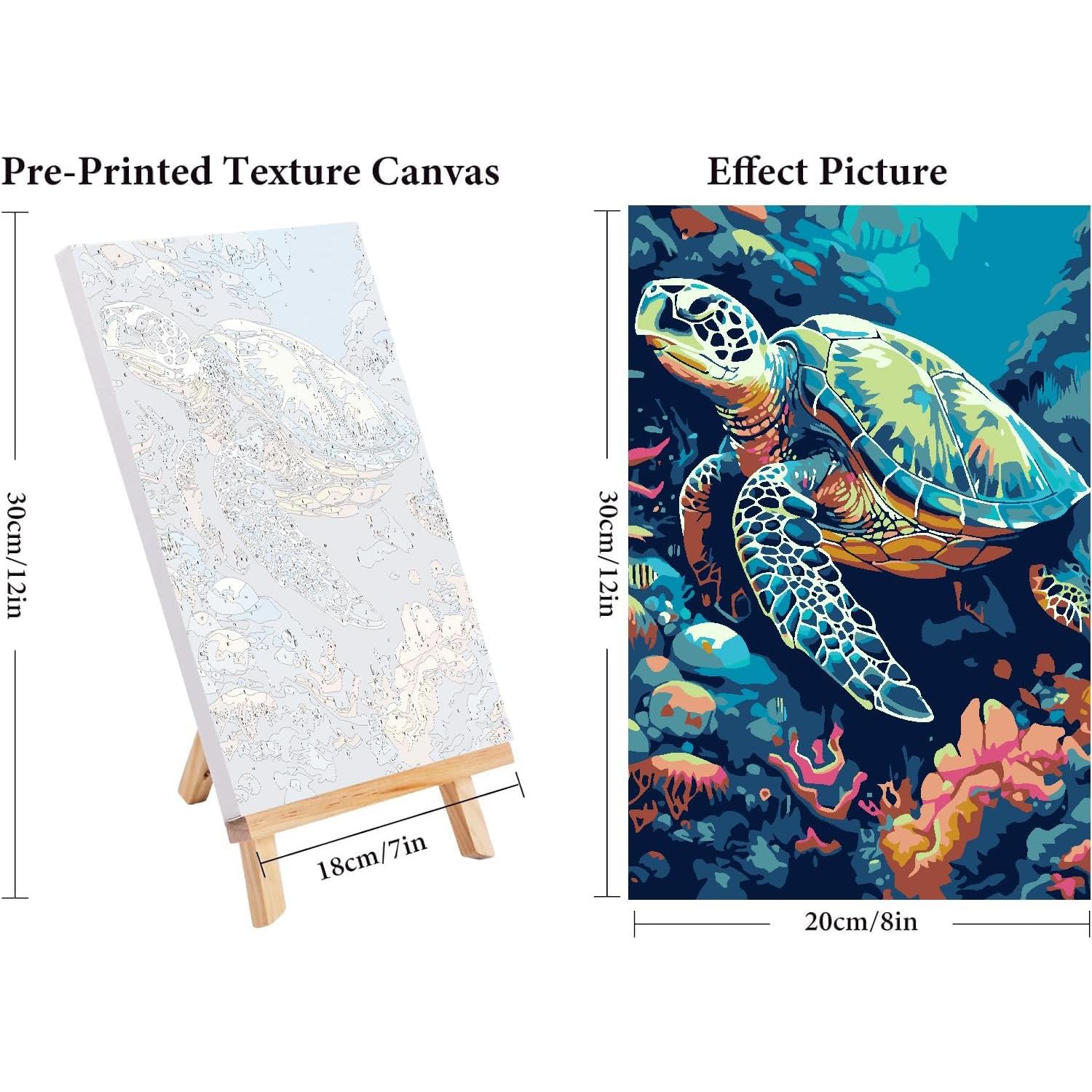 Kit de Pintura por Números Mrnsiet Playa 6 Piezas 20x30 cm