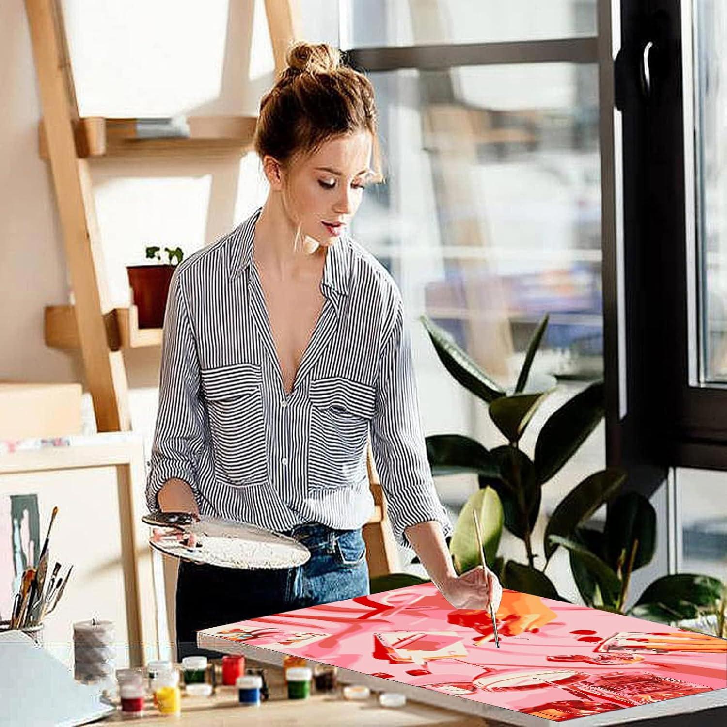 Kit de Pintura por Números Vintage MXCFZX 30x40 cm con Marco