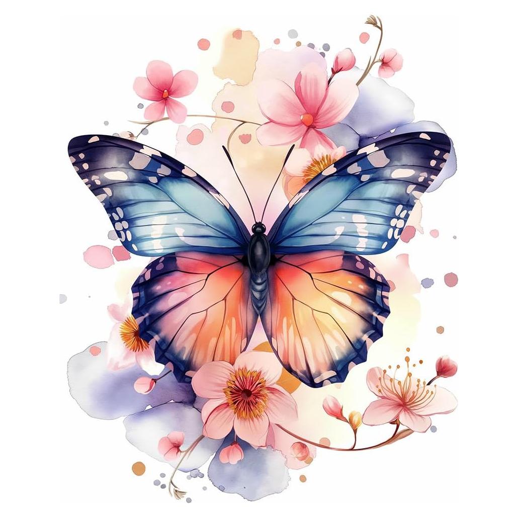 Kit de Pintura por Números Natuyalo Mariposa 40x50 cm