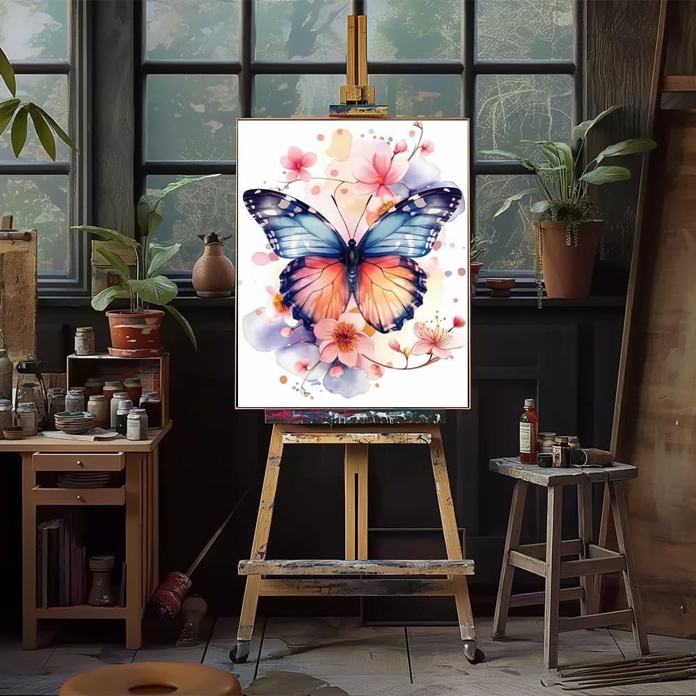 Kit de Pintura por Números Natuyalo Mariposa 40x50 cm