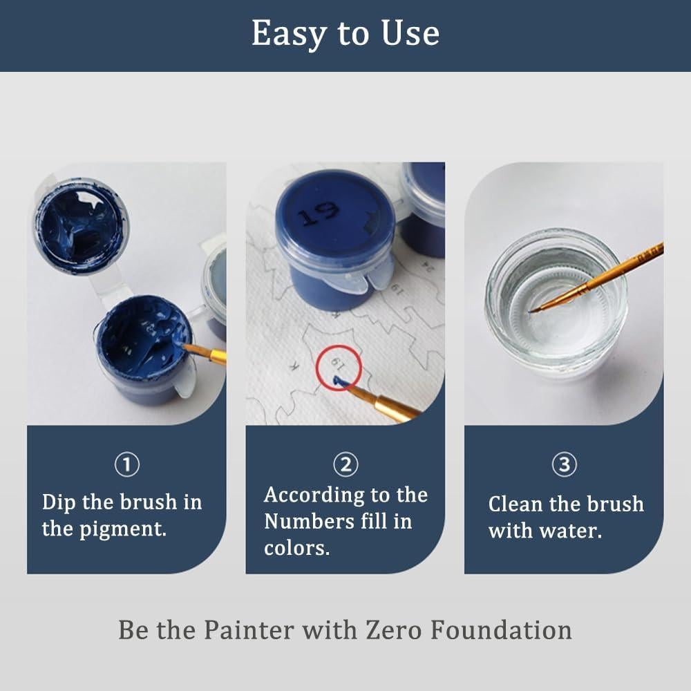 Kit de Pintura por Números Natuyalo Mariposa 40x50 cm