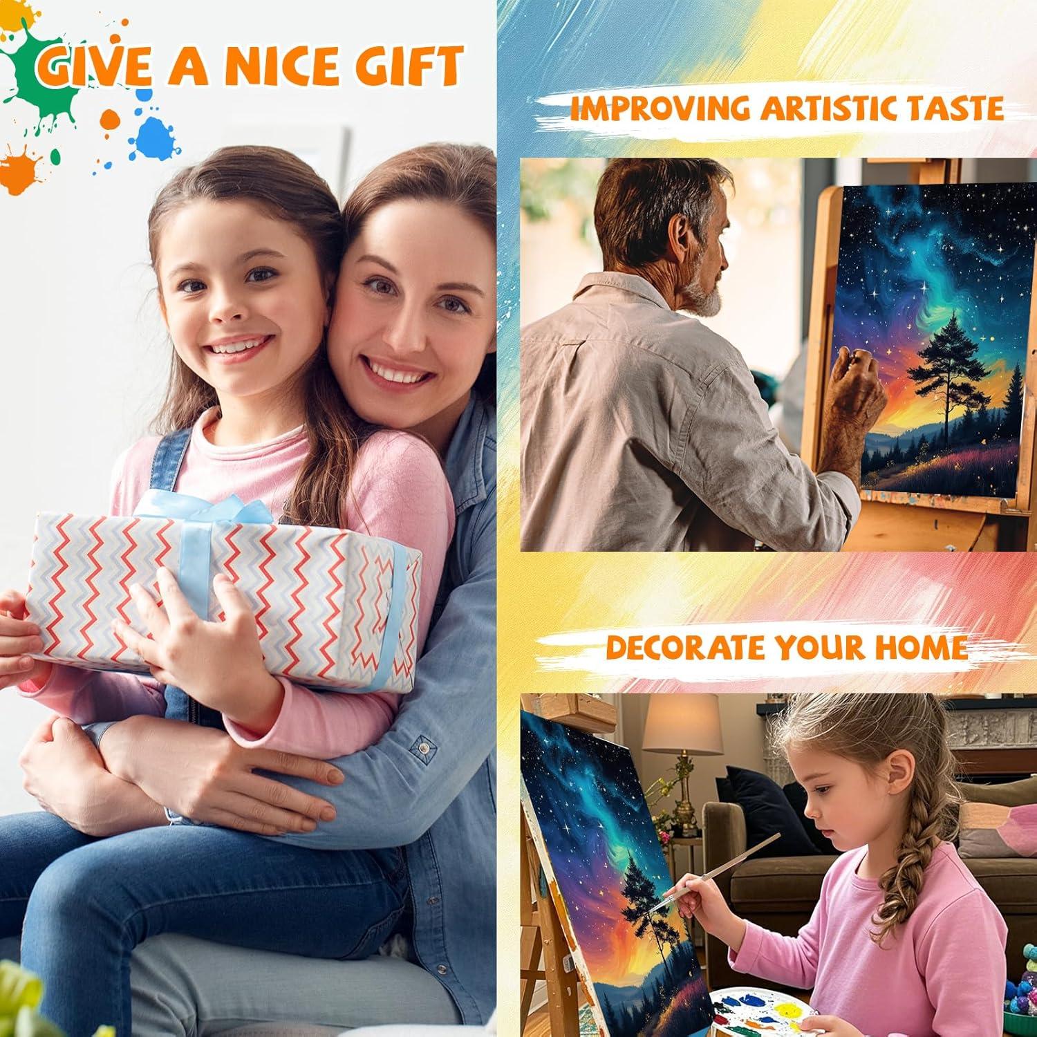 Kit de Pintura por Números Qoosea DIY Adultos 22.86x30.48cm