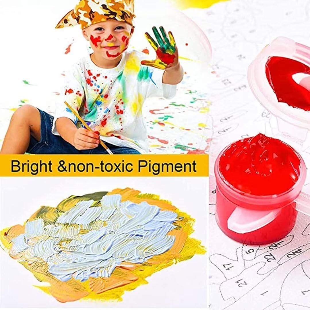 Pintar por Números MSTINGSHUN 40x50 cm Pollos Coloridos