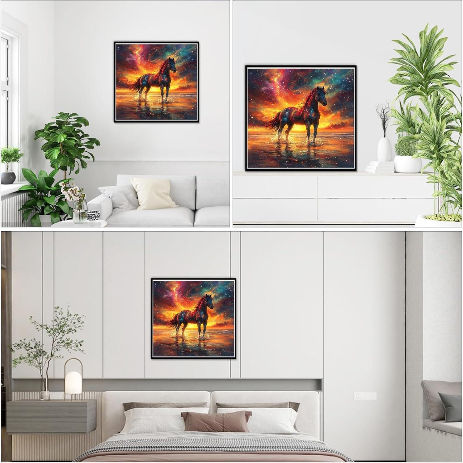 Kit de Pintura por Números NEWENMO Caballo 40x40 cm para Adultos